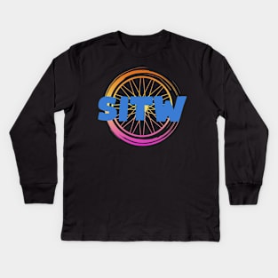 Sun Wheelers "SITW23" Logo Kids Long Sleeve T-Shirt